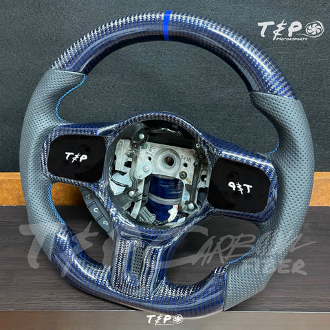 Throttle & Psi Carbon Fiber Oem steering wheel (Blue Shift)